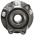 Front and Rear, Driver and Passenger Side Wheel Hub, 5 Lugs, With Bearing, FWD