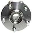 Front and Rear, Driver and Passenger Side Wheel Hub, 5 Lugs, With Bearing, FWD