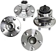 2010 Toyota Corolla - Front and Rear Wheel Hub, 5 Lugs, Front - Without Bearing; Rear - With Bearing, With Sensor