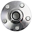 2010 Toyota Corolla - Front and Rear Wheel Hub, 5 Lugs, Front - Without Bearing; Rear - With Bearing, With Sensor