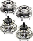 Front and Rear, Driver and Passenger Side Wheel Hub, 5 Lugs, With Bearing, With Sensor, 2.4L, 4Cyl