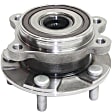 4-Wheel Set Front and Rear, Driver and Passenger Side Wheel Hubs, With Bearing, With Sensor, 4 Cyl., 1.8/2.4/2.5L Engines