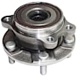 Front and Rear, Driver and Passenger Side Wheel Hub, 5 Lugs, With Bearing, FWD, 1.8L, 4Cyl
