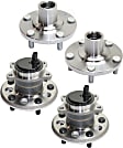 2013 Toyota Camry SE - Front and Rear, Driver and Passenger Side Wheel Hub, 5 lugs, Front - Without Bearing; Rear - With Bearing