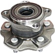Front and Rear, Driver and Passenger Side Wheel Hub, 5 Lugs, Front - Without Bearing; Rear - With Bearing, AWD, 3.5L, 6Cyl