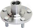 Front and Rear, Driver and Passenger Side Wheel Hub, 5 Lugs, Front - Without Bearing; Rear - With Bearing, AWD, 3.5L, 6Cyl
