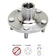 Front and Rear, Driver and Passenger Side Wheel Hub, 5 Lugs, Front - Without Bearing; Rear - With Bearing, AWD, 3.5L, 6Cyl