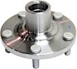 Front and Rear, Driver and Passenger Side Wheel Hub, 5 Lugs, Front - Without Bearing; Rear - With Bearing, AWD, 3.5L, 6Cyl