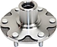 Front, Driver and Passenger Side Wheel Hub, 6 Lugs, Without Bearing, 4WD