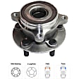 2011 Toyota Prius - Front, Driver and Passenger Side Wheel Hub, 5 Lugs, With Bearing
