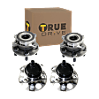 2011 Toyota Prius - Front and Rear Wheel Hub, 5 Lugs, With Bearing, With Sensor