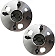 Rear, Driver and Passenger Side Wheel Hub, 4 Lugs, With Bearing