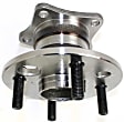 Rear, Driver and Passenger Side Wheel Hub, 4 Lugs, With Bearing