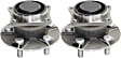 Rear, Driver and Passenger Side Wheel Hub, 5 Lugs, With Bearing, 1.8L, 4Cyl