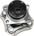 2-Wheel Set Rear, Driver and Passenger Side Wheel Hubs, With Bearing, With Sensor, FWD