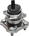 2-Wheel Set Rear, Driver and Passenger Side Wheel Hubs, With Bearing, With Sensor, FWD