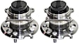 Rear, Driver and Passenger Side Wheel Hub, 5 Lugs, With Bearing, With Sensor, FWD