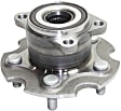 Rear, Driver and Passenger Side Wheel Hub, 5 Lugs, With Bearing