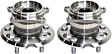 Rear, Driver and Passenger Side Wheel Hub, 5 Lugs, With Bearing, AWD