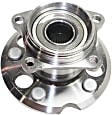 Rear, Driver and Passenger Side Wheel Hub, 5 Lugs, With Bearing, AWD