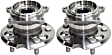 Rear, Driver and Passenger Side Wheel Hub, 5 Lugs, With Bearing, AWD