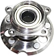 Rear, Driver and Passenger Side Wheel Hub, 5 Lugs, With Bearing, AWD