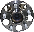 2-Wheel Set Rear, Driver and Passenger Side Wheel Hubs, With Bearing, With Sensor, FWD