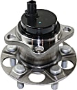 2-Wheel Set Rear, Driver and Passenger Side Wheel Hubs, With Bearing, With Sensor, FWD