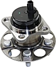 2-Wheel Set Rear, Driver and Passenger Side Wheel Hubs, With Bearing, With Sensor, FWD