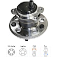 2014 Toyota Camry LE - Rear Wheel Hub, 5 Lugs, With Bearing