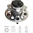 2014 Toyota Camry LE - Rear Wheel Hub, 5 Lugs, With Bearing