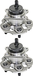 2015 Toyota Prius V - Rear, Driver and Passenger Side Wheel Hub, FWD, 5 Lugs, With Bearing