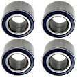 Front and Rear, Driver and Passenger Side Wheel Bearing, Set of 4