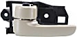 Front and Rear, Driver Side Interior Door Handles, Beige, With door lock button, Japan Or USA Built Vehicle