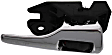 Front and Rear, Passenger Side Interior Door Handles, Chrome lever, With door lock button
