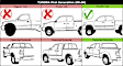 Front and Rear, Passenger Side Interior Door Handles, Brown, With Door Lock Button