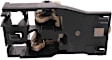 Front and Rear, Passenger Side Interior Door Handles, Brown, With Door Lock Button