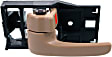 Front and Rear, Driver and Passenger Side Interior Door Handles, Brown, With Door Lock Button