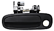 Front, Driver and Passenger Side Textured Black Exterior Door Handle, With Key Hole