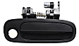 Front, Driver and Passenger Side Textured Black Exterior Door Handle, With Key Hole