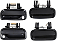 2002 Toyota Tundra - Front and Rear, Driver and Passenger Side Textured Black Exterior Door Handle, Front Driver and Passenger Side - With Key Hole; Rear Driver and Passenger Side - Without Key Hole, Fleetside/Styleside, 4-Door, Extended Cab Pickup (Access Cab)