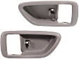 Front or Rear, Driver and Passenger Side, Interior, Door Handle Trim, Gray