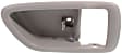 Front or Rear, Driver and Passenger Side, Interior, Door Handle Trim, Gray