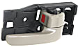 Front, Driver and Passenger Side Interior Door Handles, Beige, With door lock button, Fleetside/Styleside