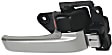 Front and Rear, Driver and Passenger Side Silver lever Interior Door Handle, With Door Lock Button