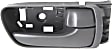 Front, Driver and Passenger Side Interior Door Handles, Gray, With door lock button