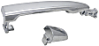 Front, Driver and Passenger Side Exterior Door Handles, Chrome, Driver Side - With Key Hole; Passenger Side - Without Key Hole