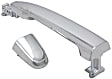 Front, Driver and Passenger Side Exterior Door Handles, Chrome, Driver Side - With Key Hole; Passenger Side - Without Key Hole
