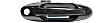 Front, Driver and Passenger Side Smooth Black Exterior Door Handle, With Key Hole