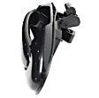 Front, Driver and Passenger Side Smooth Black Exterior Door Handle, With Key Hole